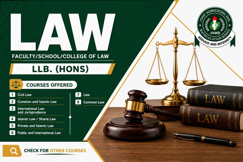 Direct Entry requirements for Common and Islamic Law